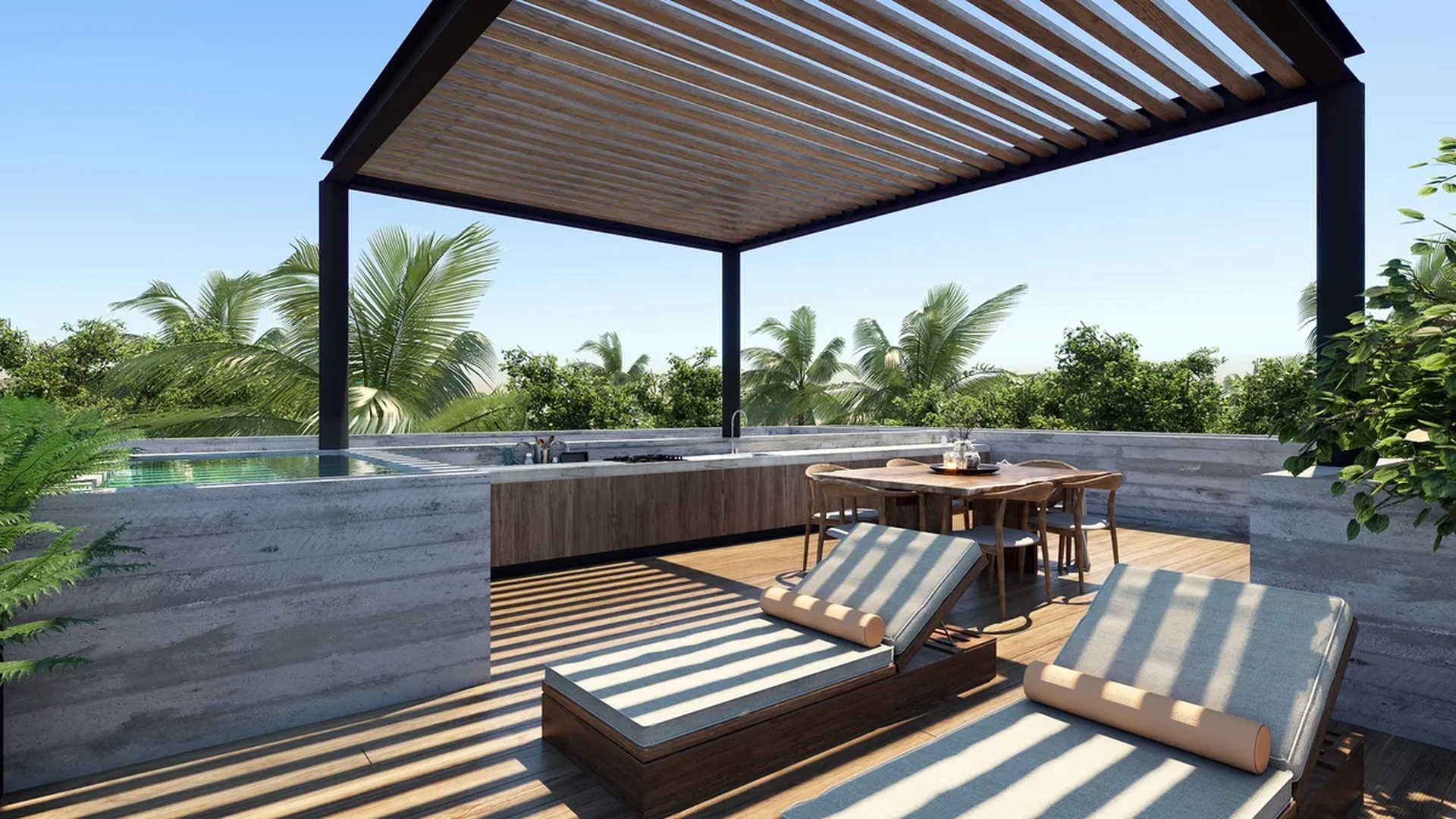 Image of Swimming Pool at View Towers, featuring Rooftop Terrace, Private Pool.