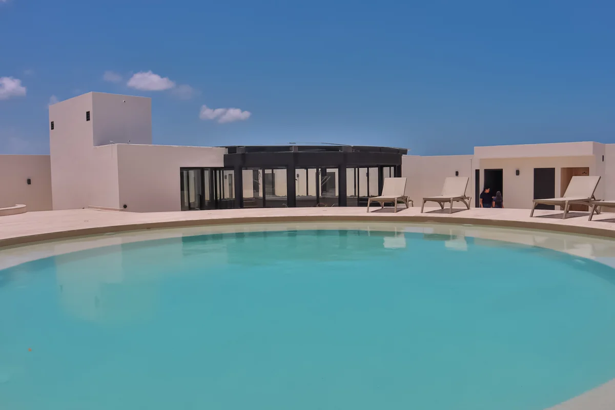 Image of Swimming Pool at Tuk Hacienda, featuring Rooftop Pool, Sundeck.