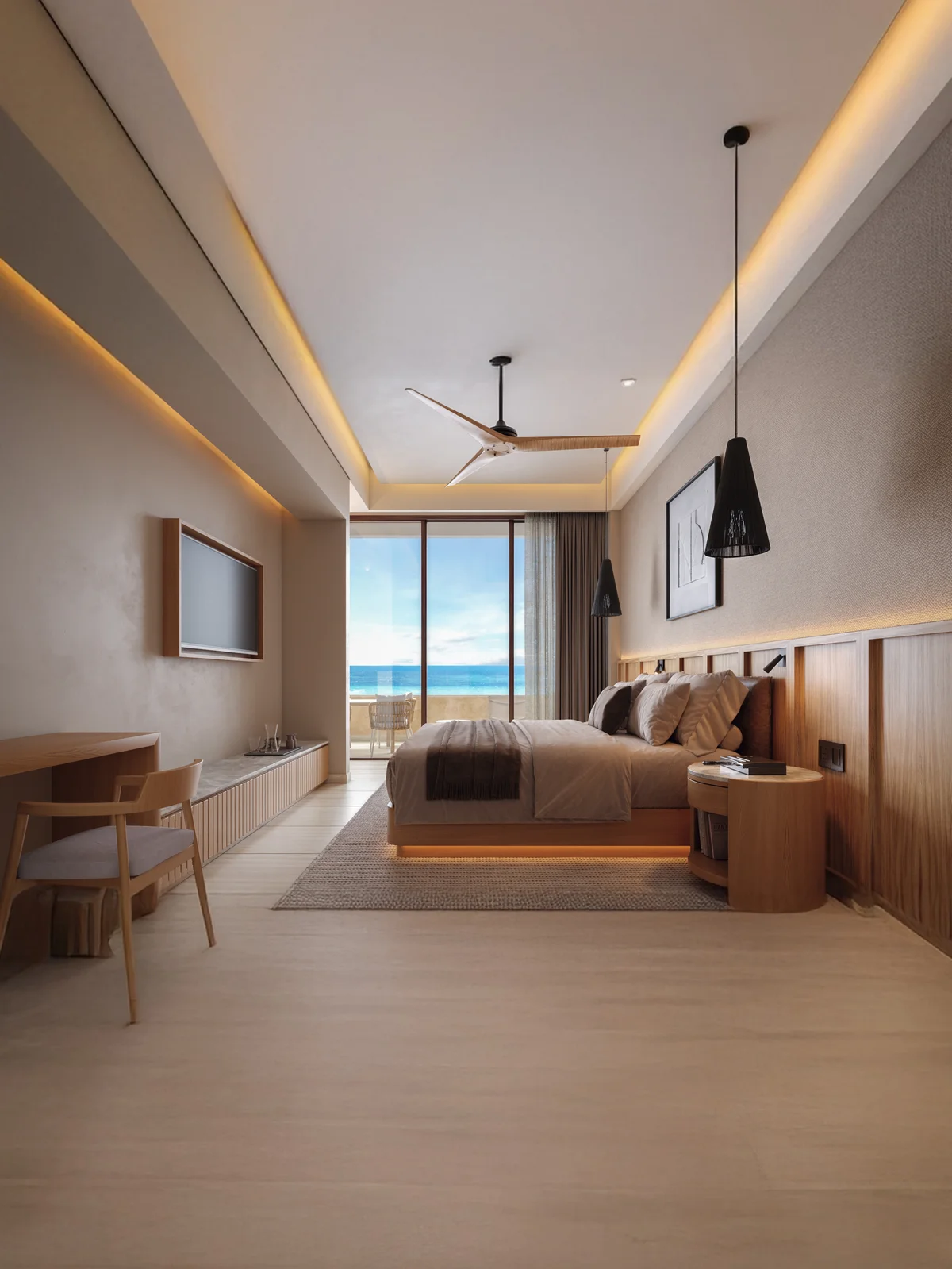 Image of Ocean View at Inna Condos, featuring Ocean View Bedroom, Luxury Suite.