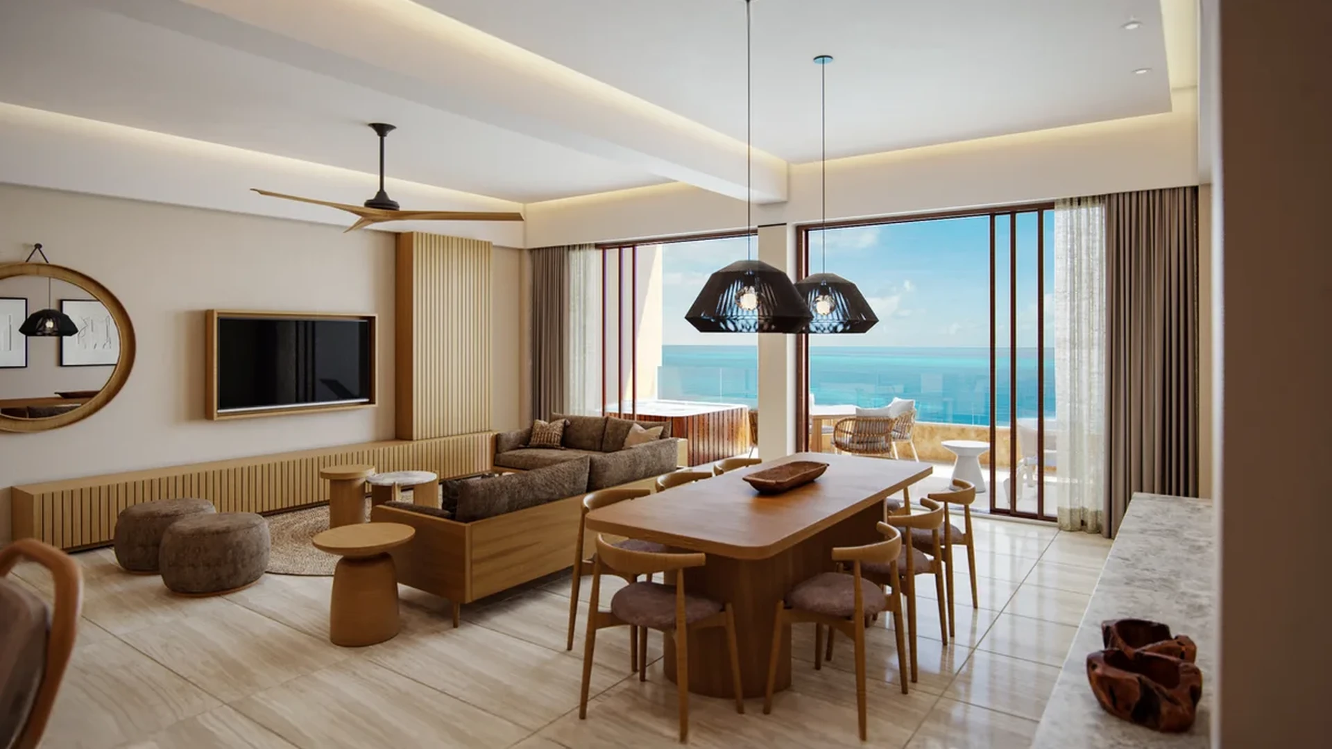 Image of Jacuzzi at Inna Condos, featuring Ocean View Living, Open Concept Layout.