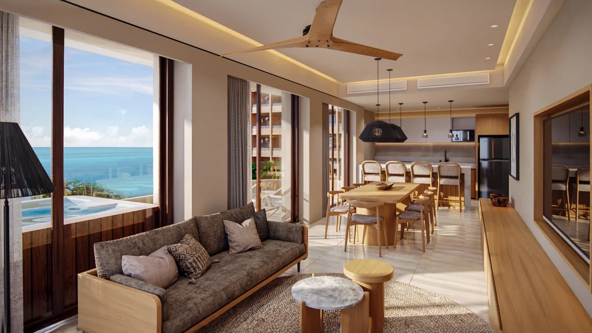 Image of Jacuzzi at Inna Condos, featuring Open Concept Living, Ocean View.