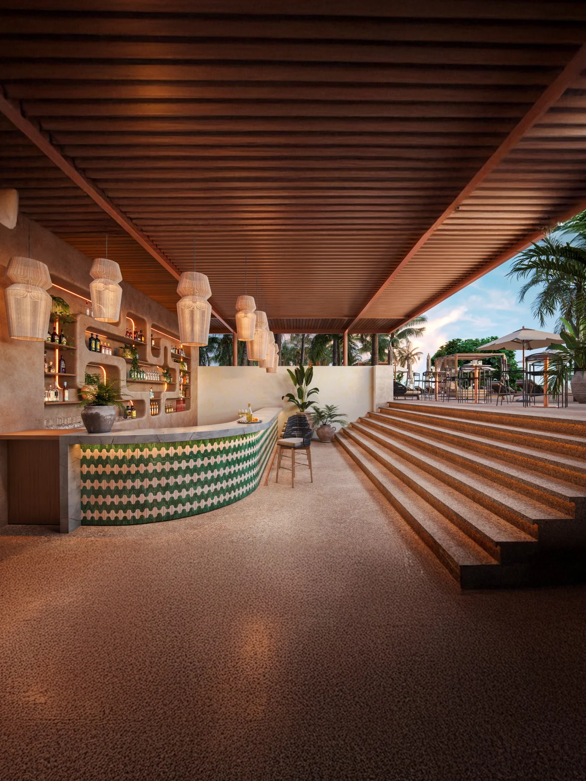 Image of Lounge at Inna Condos, featuring Luxury Bar, Outdoor Lounge.