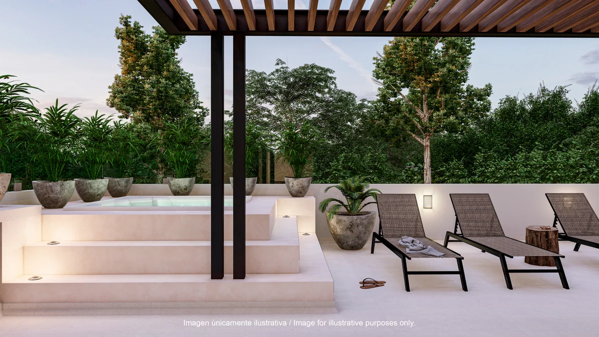 Image of Jacuzzi at Villas Aliada, featuring Rooftop Terrace, Private Jacuzzi.