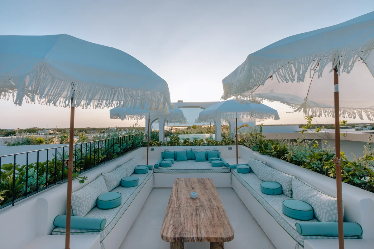 Image of Rooftop Terrace at Bacab, featuring Rooftop Terrace, Outdoor Lounge.