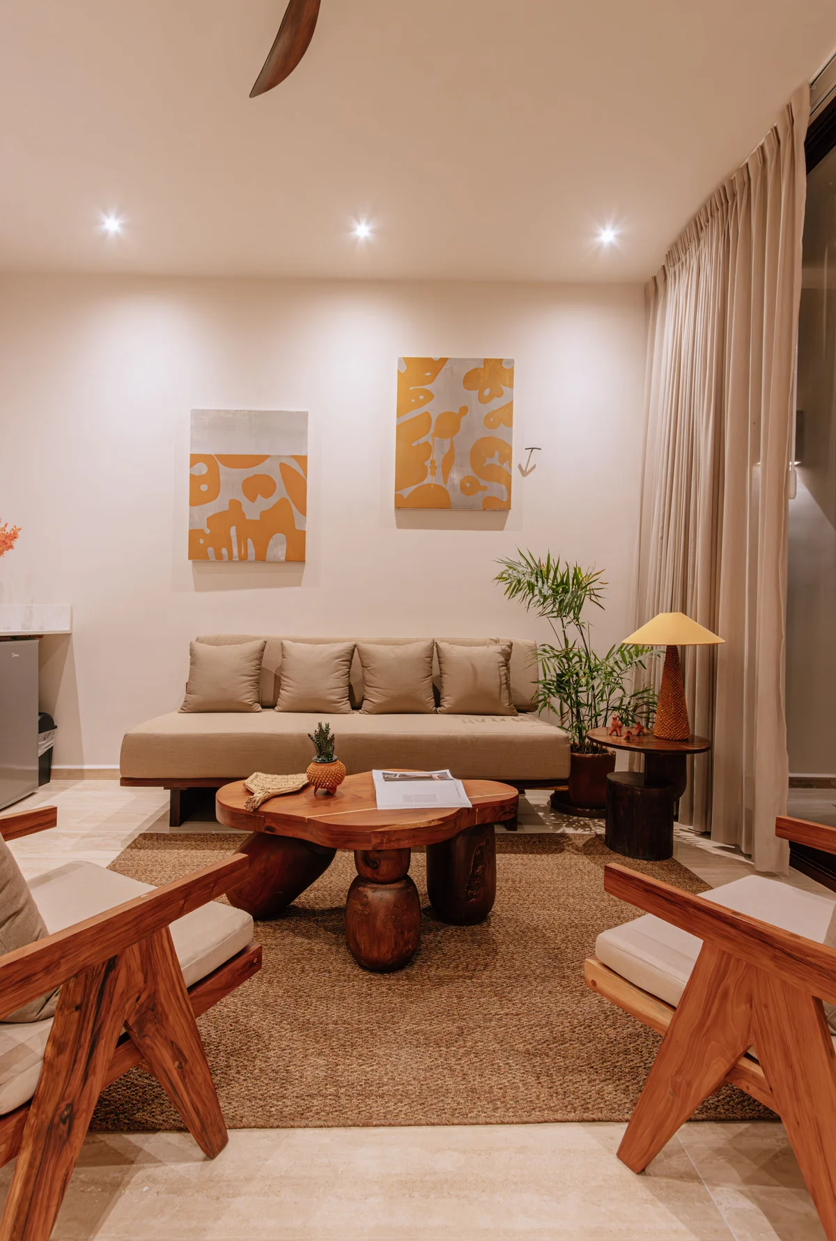 Image of Lounge at Bacab, featuring Living Room, Modern Interior.