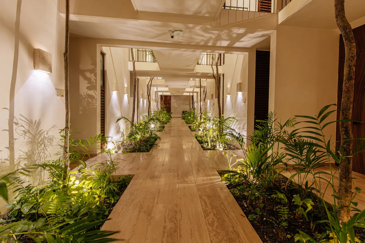 Image of Garden at Bacab, featuring Luxury Hallway, Resort Style Living.