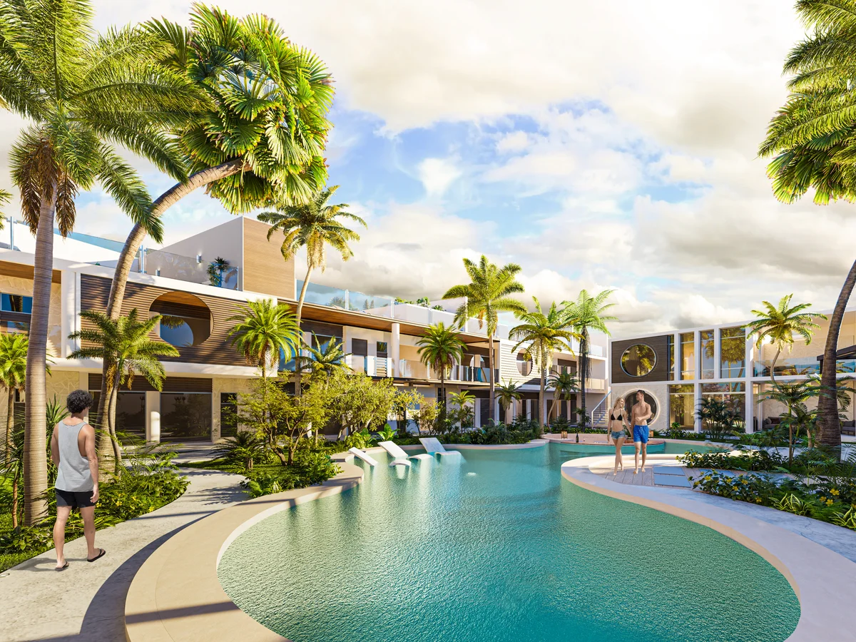 Image of Swimming Pool at Laurel, featuring Resort Style Pool, Modern Architecture.