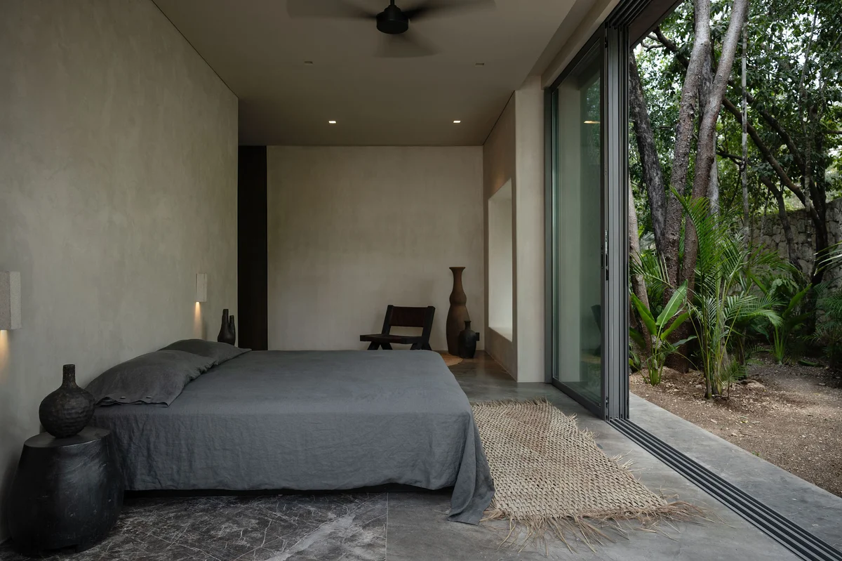 Image of Garden at La Reserva, featuring Minimalist Bedroom, Indoor-Outdoor Living.