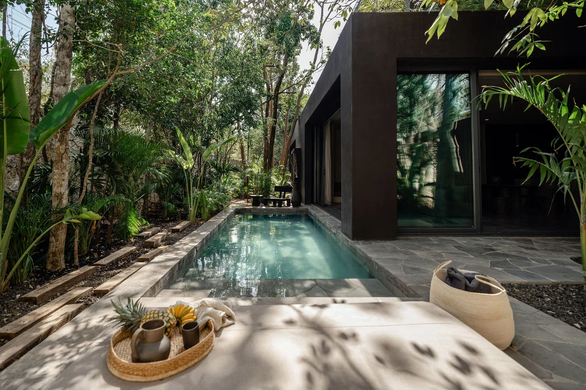 Image of Swimming Pool at La Reserva, featuring Private Pool, Modern Architecture.