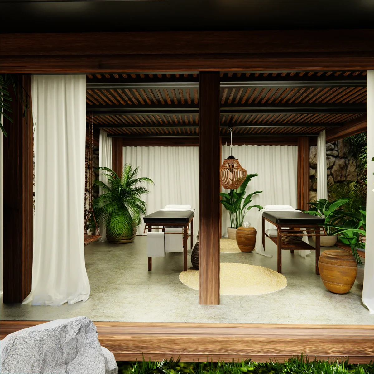 Image of Spa at Hunab Ku Sanctuary, featuring Spa Room, Massage Tables.