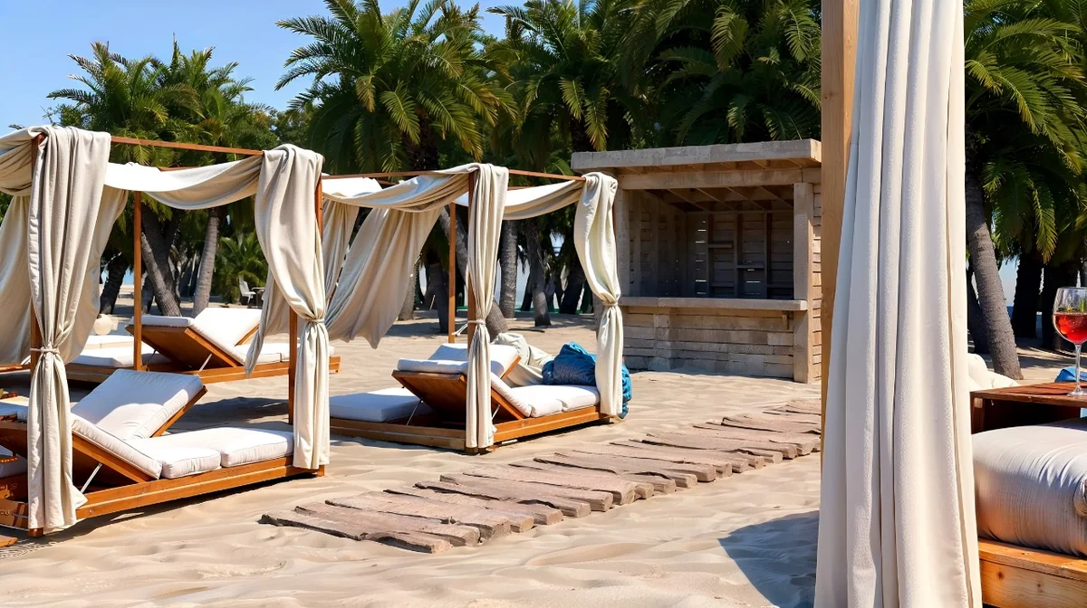 Image of Beach Access at Alux 33, featuring Beachfront, Private Cabanas.