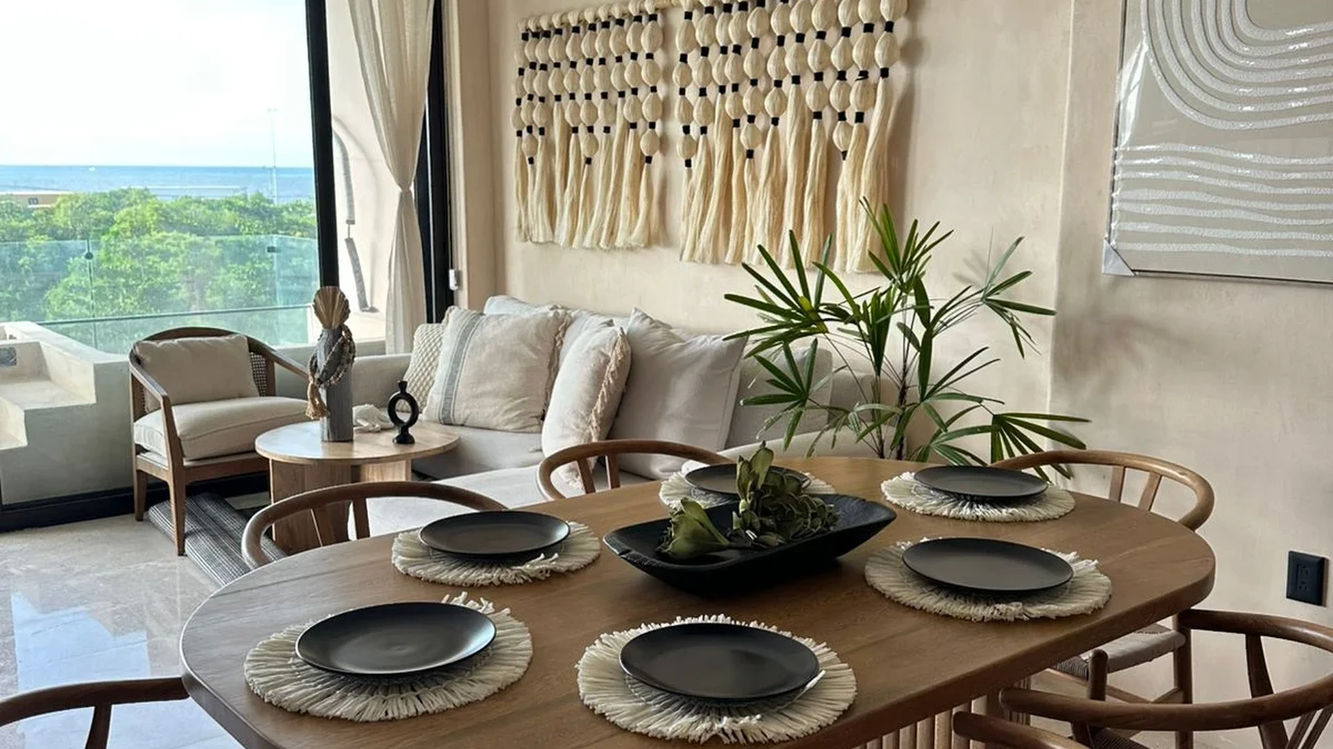 Image of Ocean View at Alux 33, featuring Dining Room, Living Room.