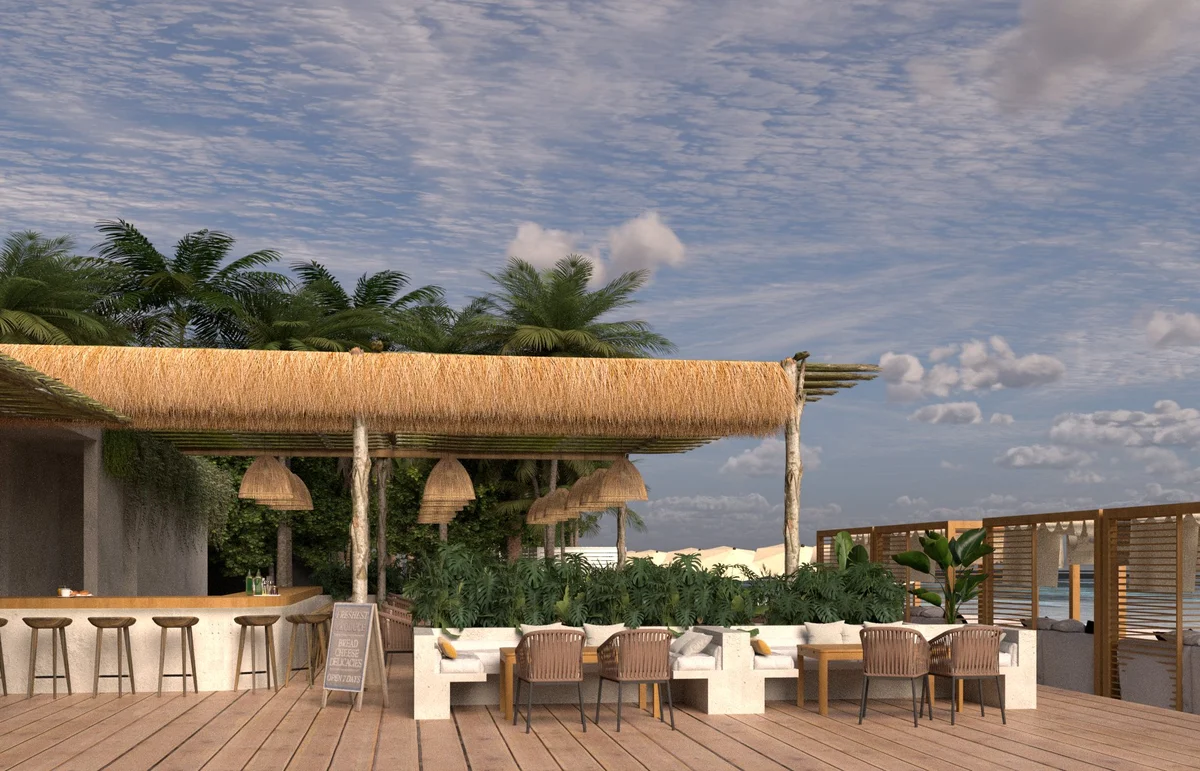 Image of Rooftop Terrace at Alux 33, featuring Rooftop Bar, Outdoor Lounge.