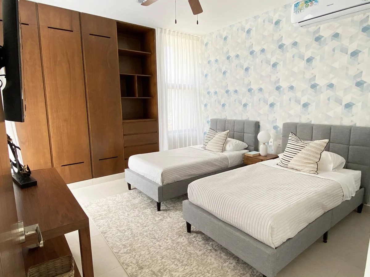 View of Bedroom at Palmara, showcasing Guest Room, Twin Beds.