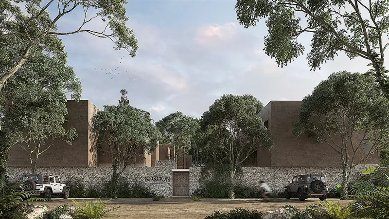 Image of Garden at Kokoon Bohemio, featuring Modern Architecture, Jungle Villa.