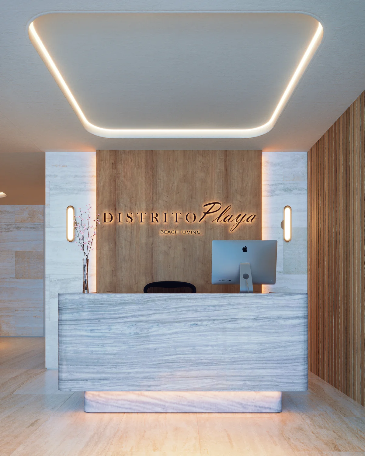 Image of Lobby at Distrito Playa, featuring Modern Lobby, Luxury Reception.