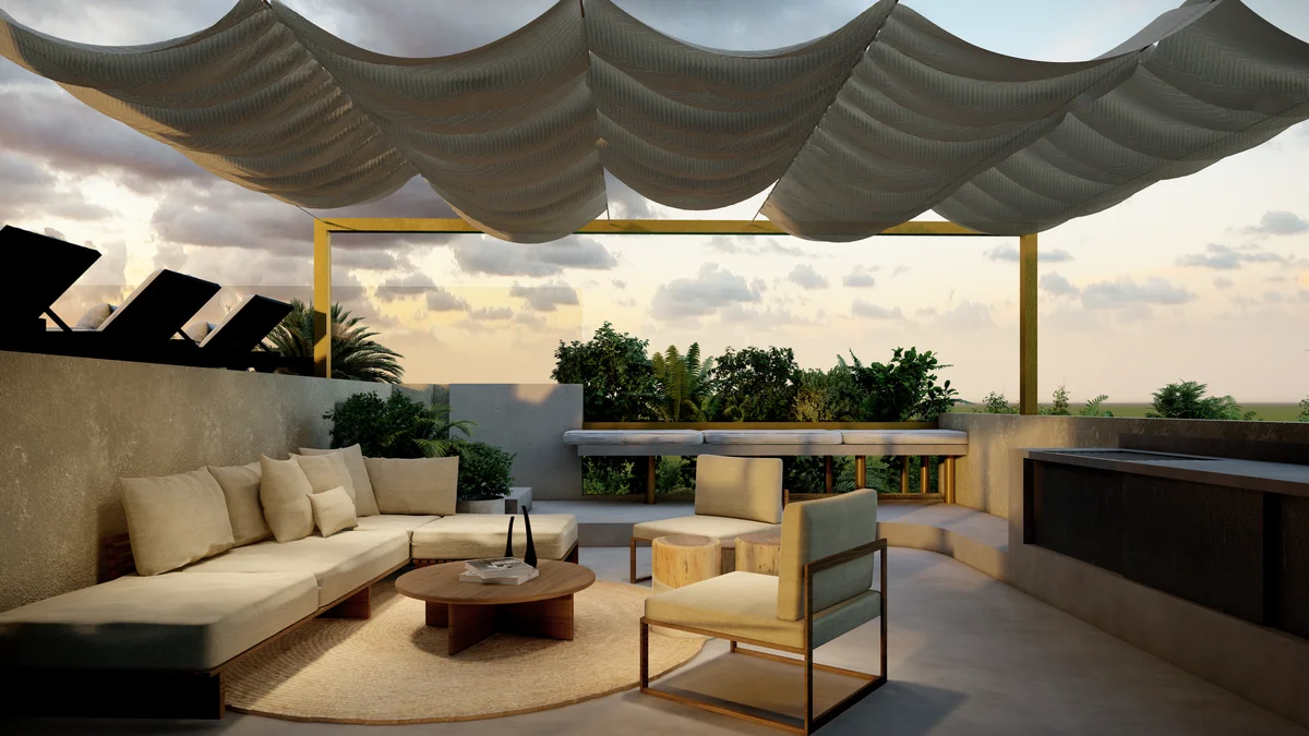 Image of Rooftop Terrace at Gold Garden, featuring Rooftop Terrace, Outdoor Lounge.
