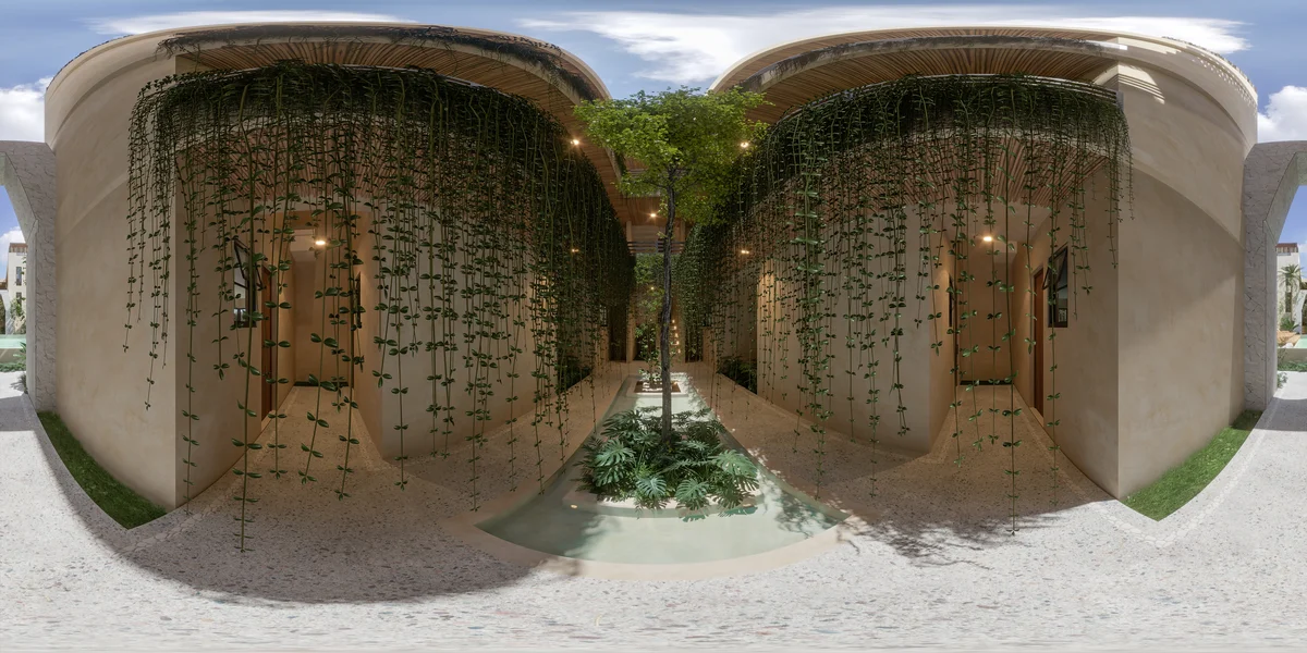 Image of Garden at Paam Cheel, featuring Modern Architecture, Organic Design.