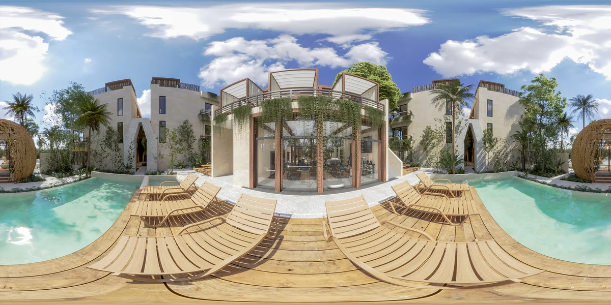 Image of Swimming Pool at Paam Cheel, featuring Resort Style Pool, Luxury Amenities.