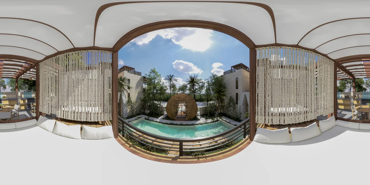 Image of Swimming Pool at Paam Cheel, featuring Resort Style Pool, Outdoor Lounge.