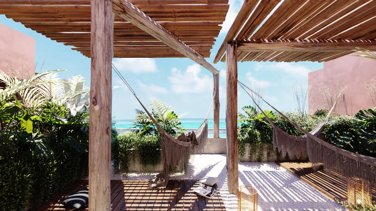 Image of Rooftop Terrace at Ikuku, featuring Rooftop Terrace, Ocean View.