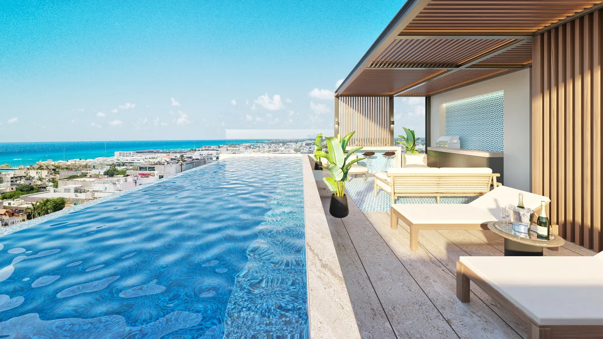Image of Swimming Pool at Blu 38, featuring Rooftop Pool, Infinity Pool.