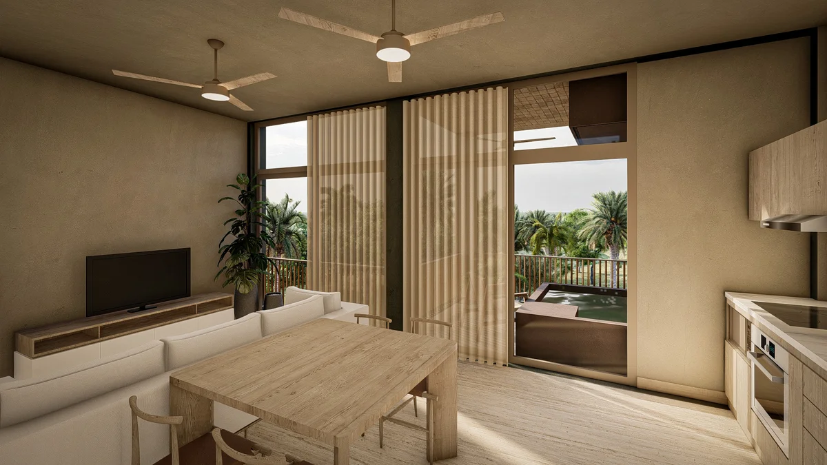 Image of Jacuzzi at Ceiba, featuring Open Concept Living, Modern Interior Design.