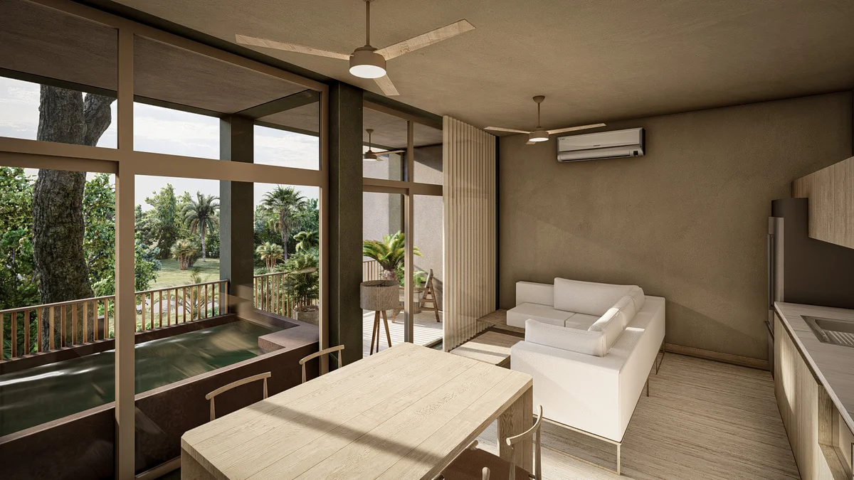 Image of Jacuzzi at Ceiba, featuring Open Concept Living, Private Plunge Pool.