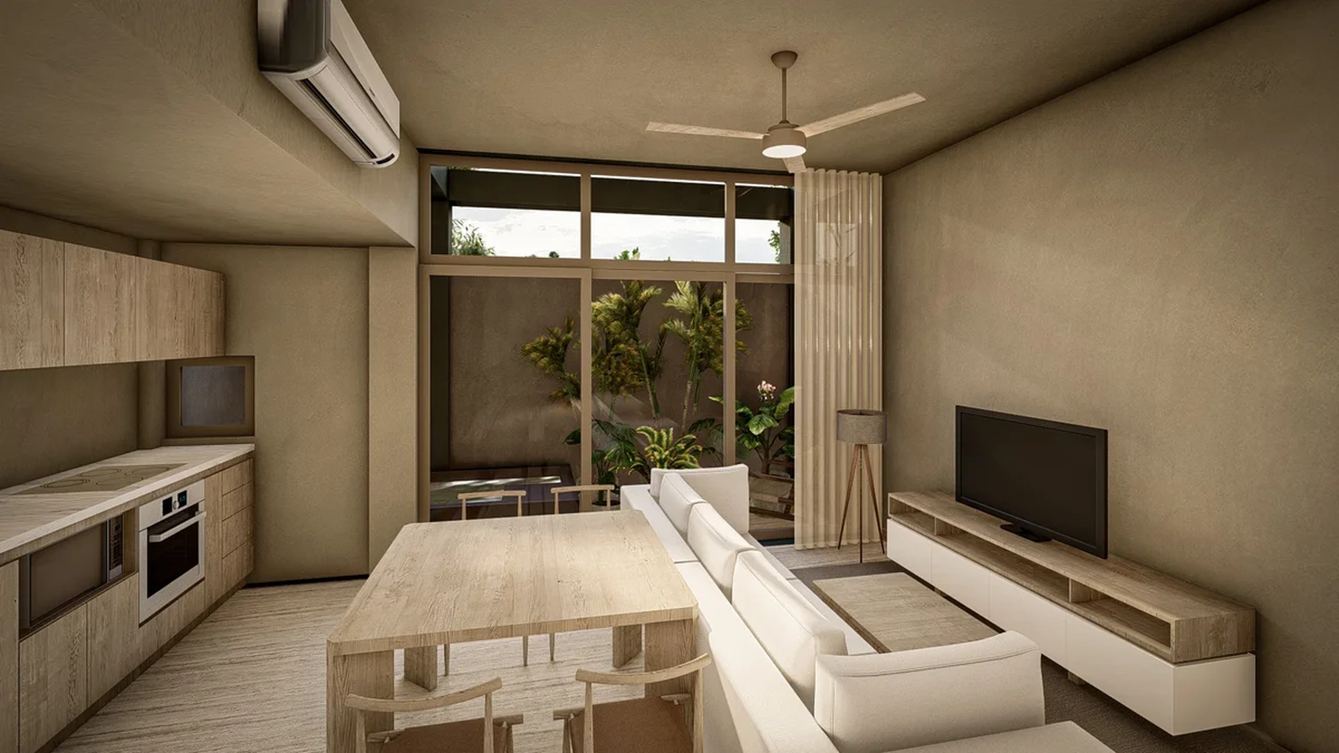 Image of Garden at Ceiba, featuring Open Concept Living, Modern Interior Design.