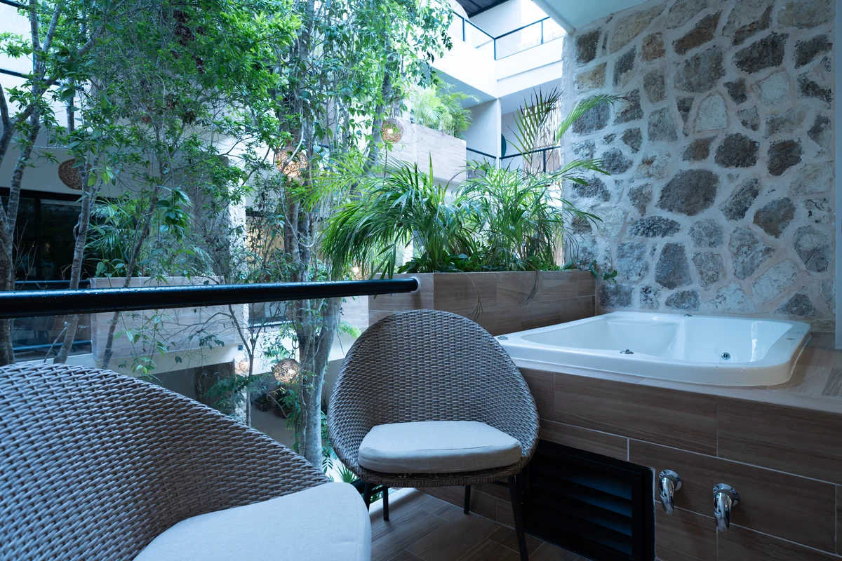 Image of Jacuzzi at Wamai, featuring Private Balcony, Jacuzzi Tub.