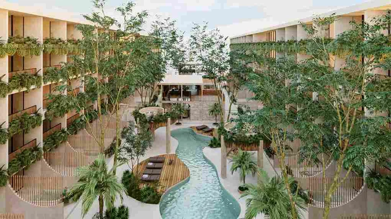 Image of Swimming Pool at Loch, featuring Resort-Style Pool, Modern Architecture.