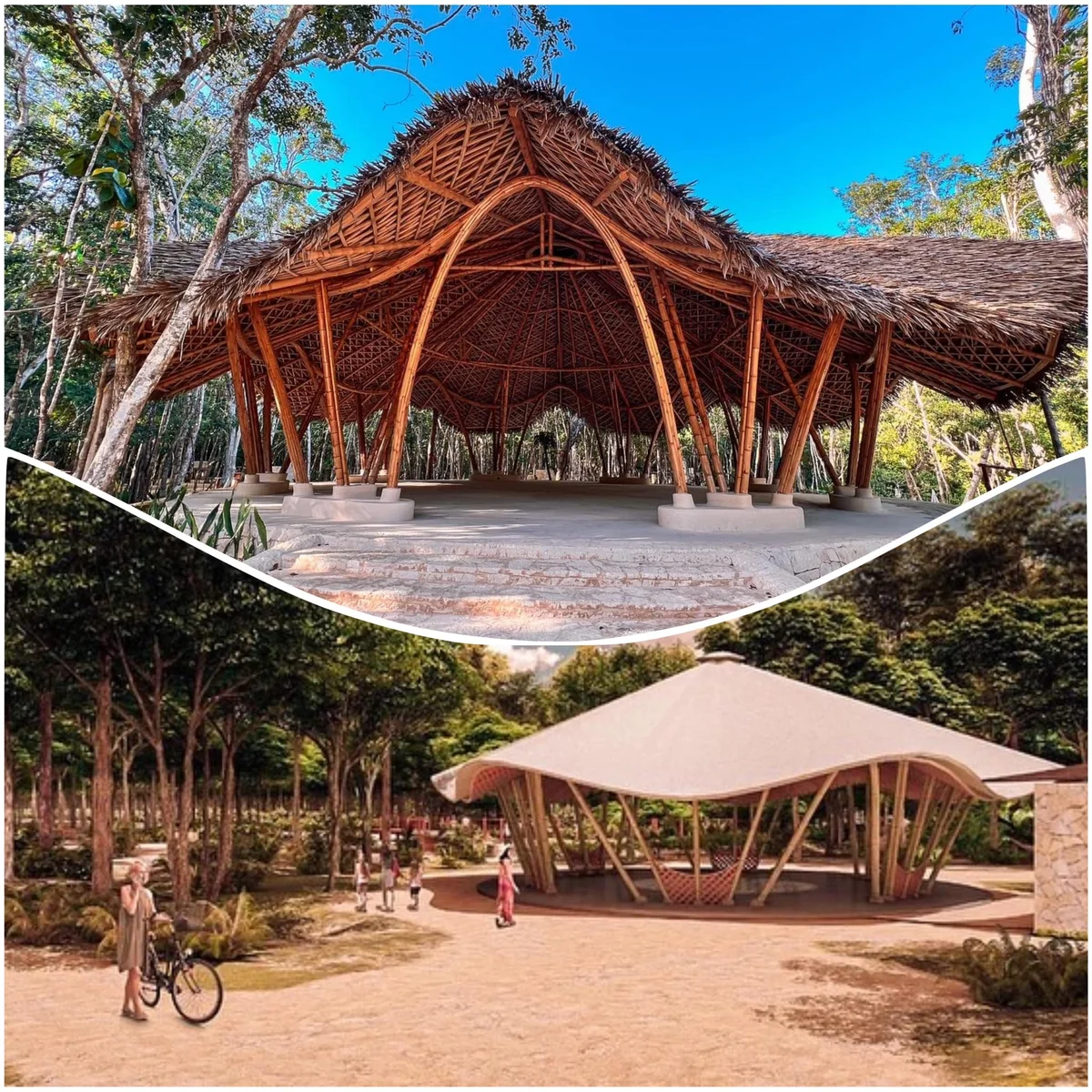 Image of Lounge at Green Dream, featuring Bamboo Architecture, Jungle Pavilion.