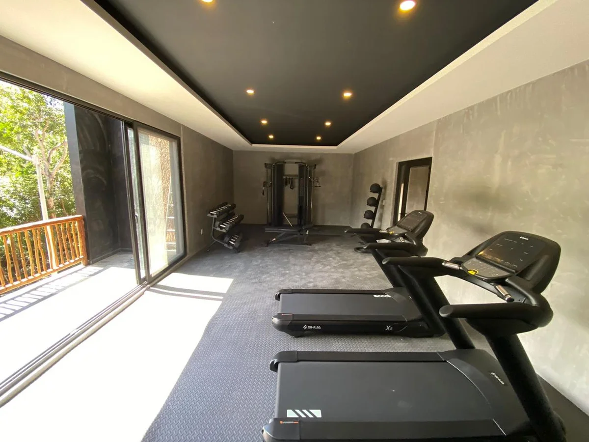Image of Gym at Hoja Santa, featuring Fitness Center, Private Gym.