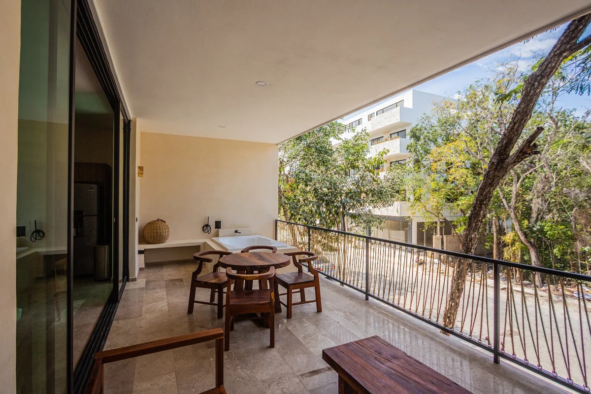 Image of Jacuzzi at Habaneros, featuring Private Balcony, Outdoor Living Space.