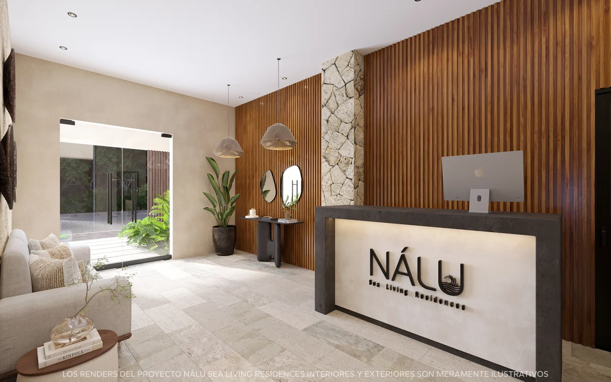 Image of Lobby at Nalu Sea Living, featuring Modern Lobby, Reception Desk.