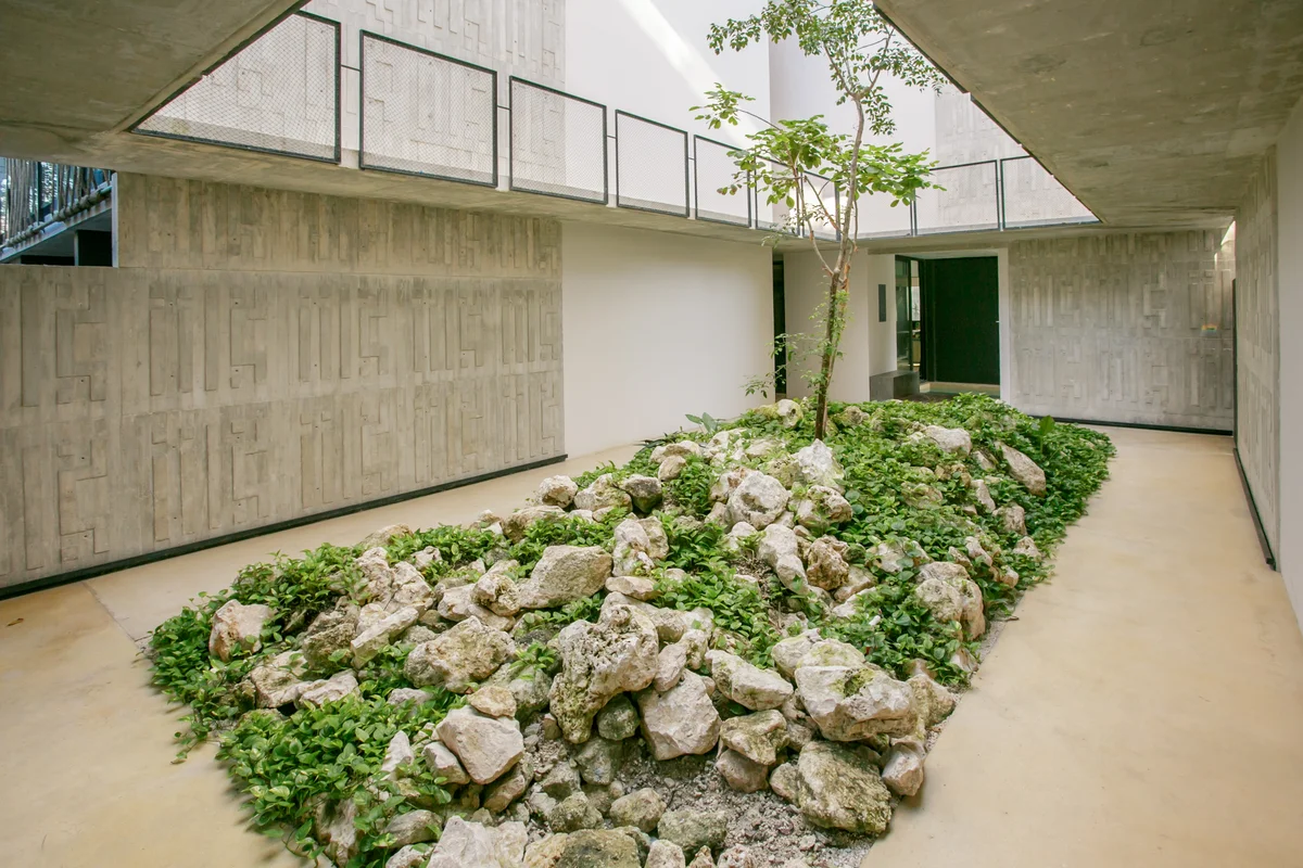 Image of Lobby at IIK, featuring Modern Architecture, Interior Courtyard.
