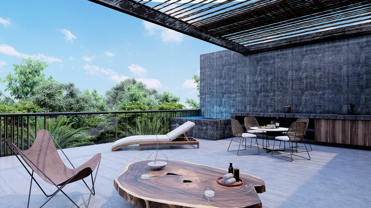 Image of Rooftop Terrace at IIK, featuring Rooftop Terrace, Outdoor Living.