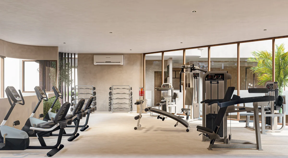 Image of Gym at Ixchel, featuring Fitness Center, Gym.