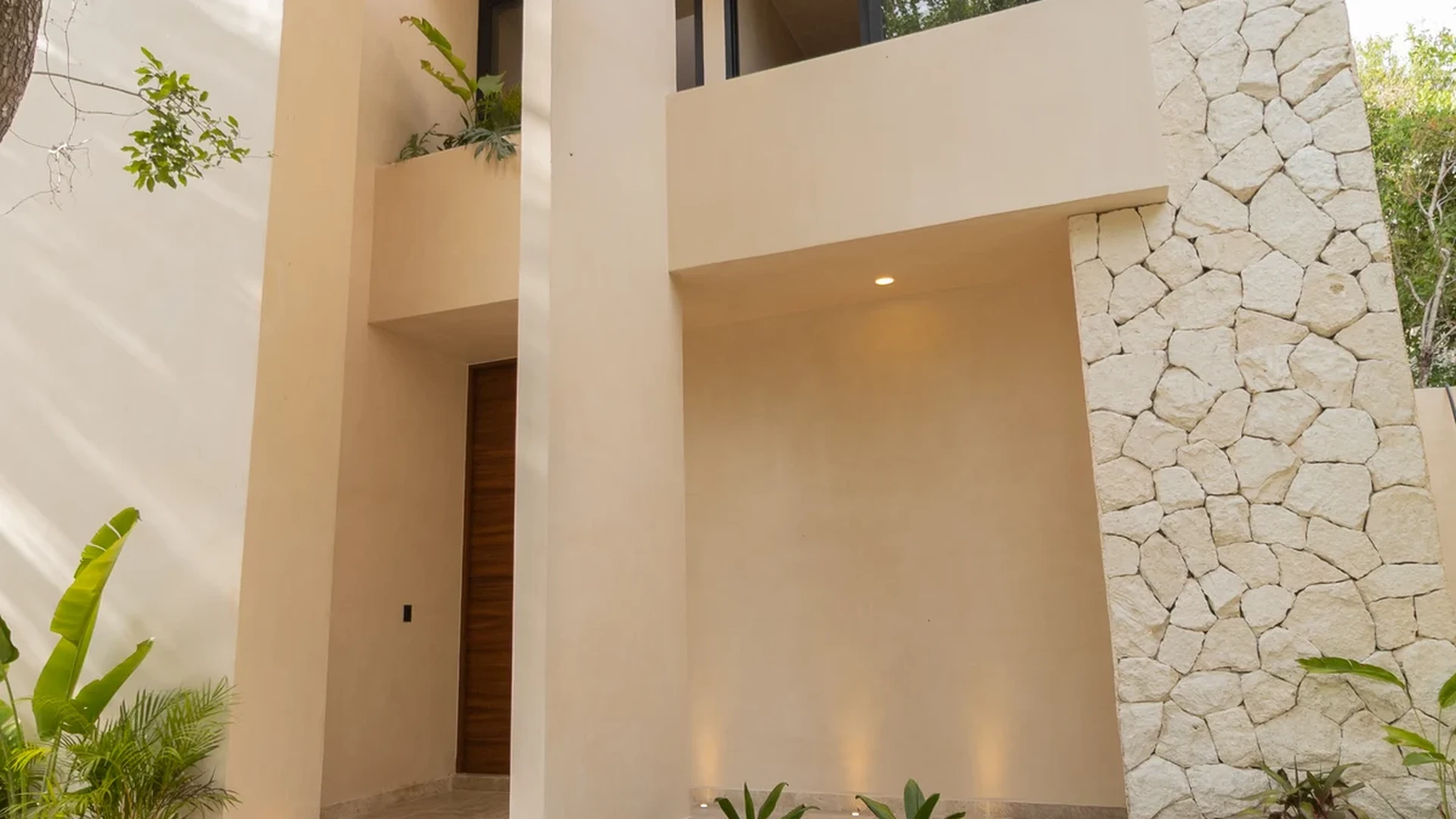 Image of Garden at Villas INMOVA, featuring Modern Architecture, Stone Facade.