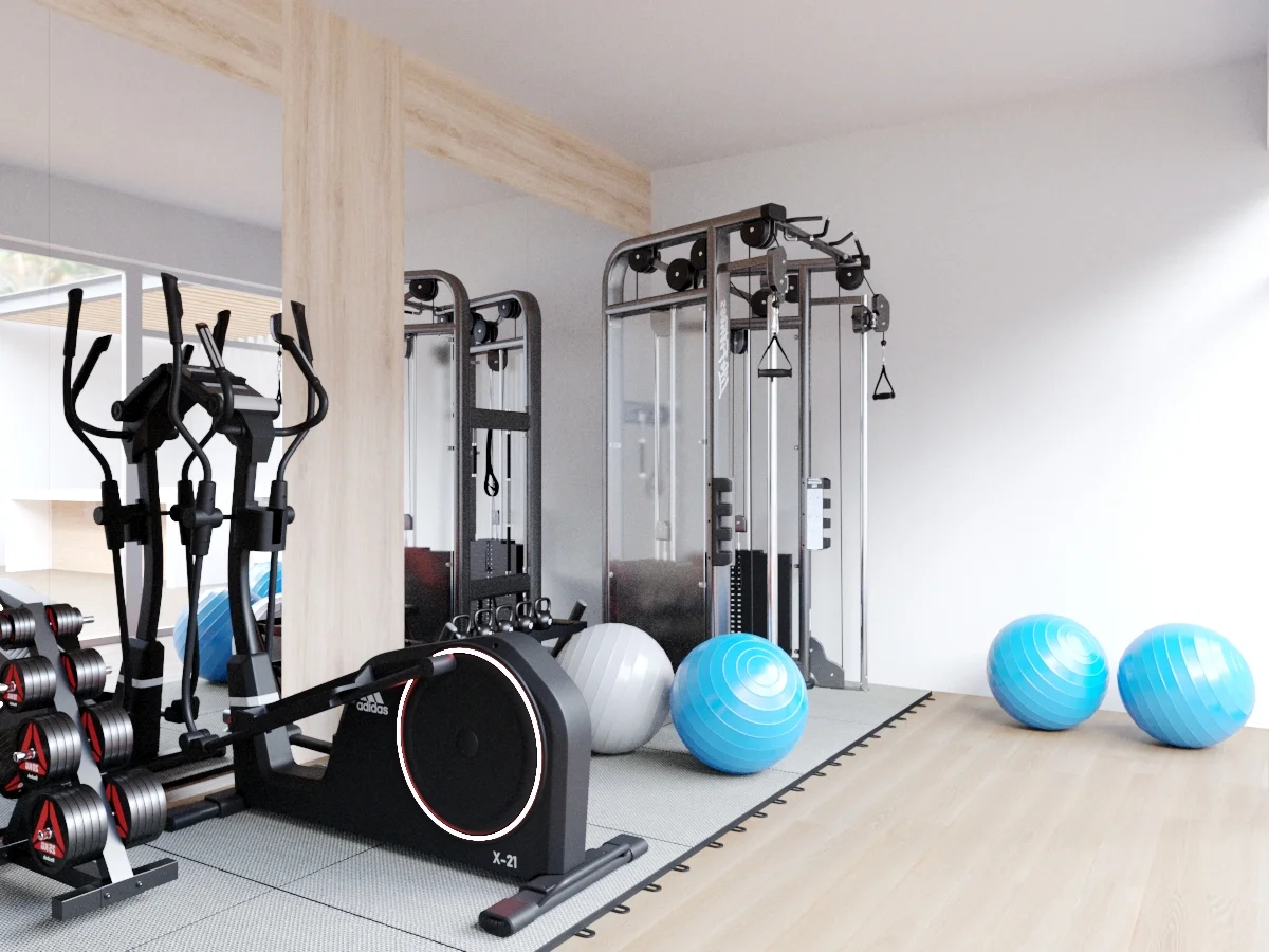 Image of Gym at Le 35 Residences, featuring Fitness Center, Gym.