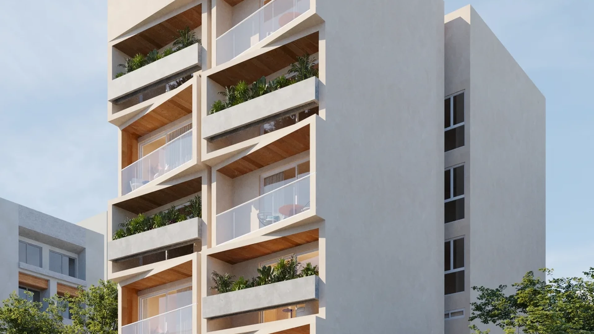 Image of Rooftop Terrace at Le 35 Residences, featuring Modern Architecture, Apartment Building.
