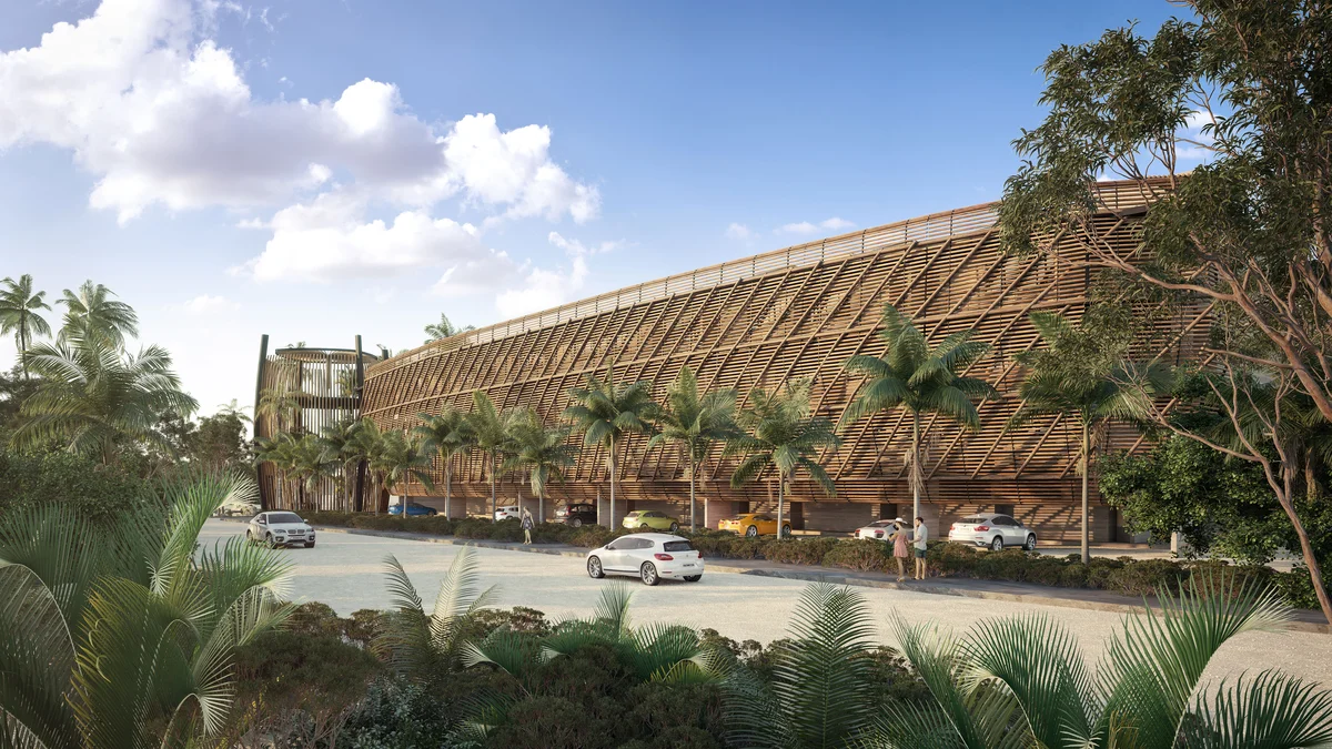 Image of Parking at BeUTiful, featuring Modern Architecture, Parking Garage.