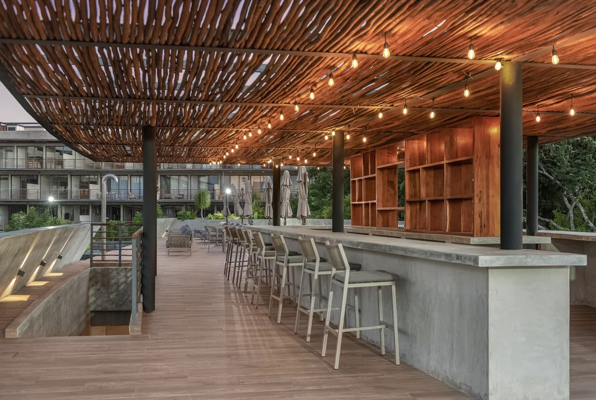 Image of Rooftop Terrace at BeUTiful, featuring Rooftop Terrace, Outdoor Bar.