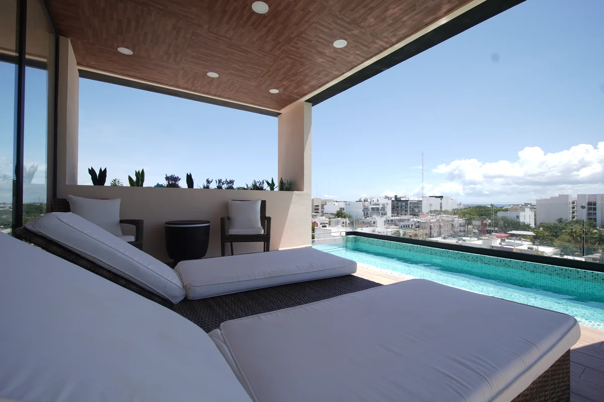 Image of Swimming Pool at Akasha, featuring Rooftop Terrace, Private Pool.