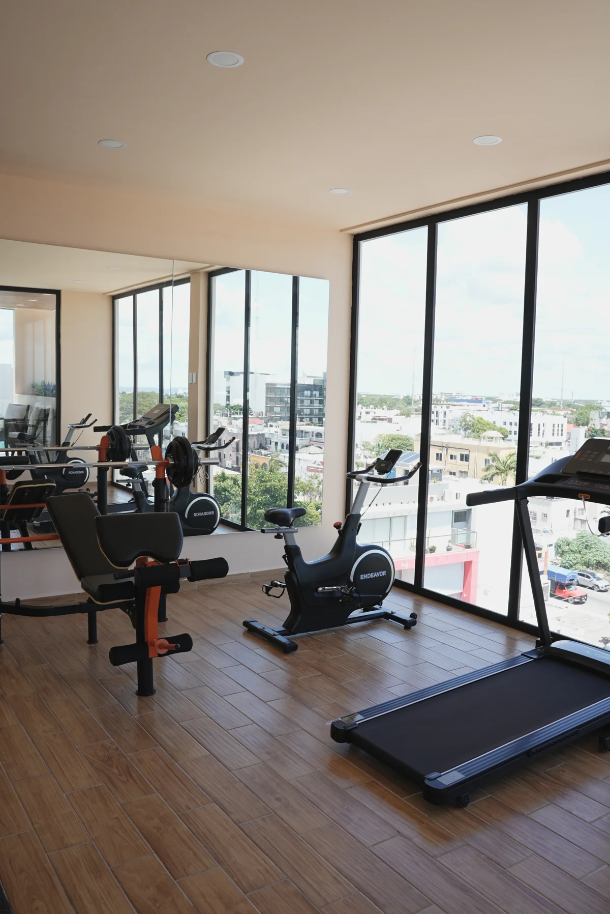 Image of Gym at Akasha, featuring Fitness Center, Building Gym.