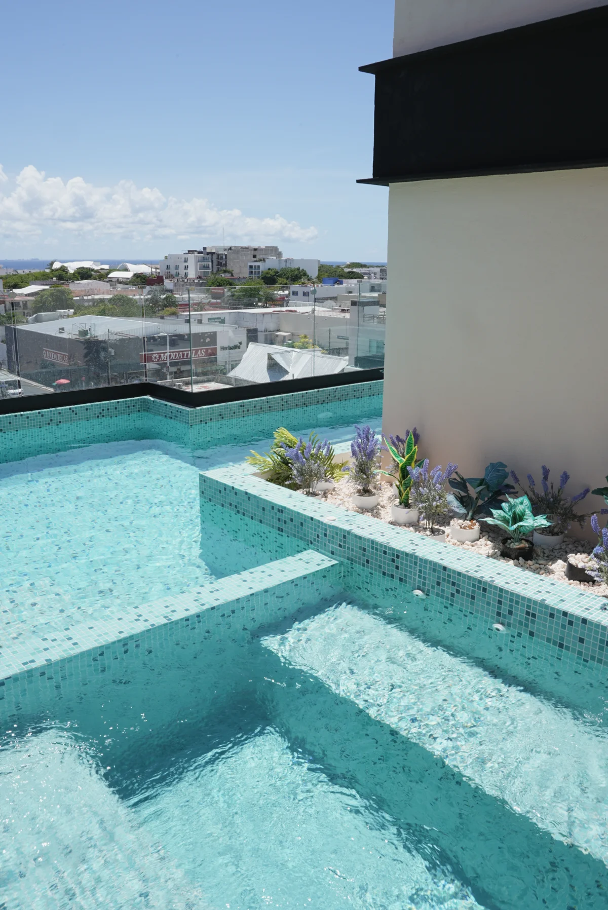 Image of Swimming Pool at Akasha, featuring Rooftop Pool, City View.
