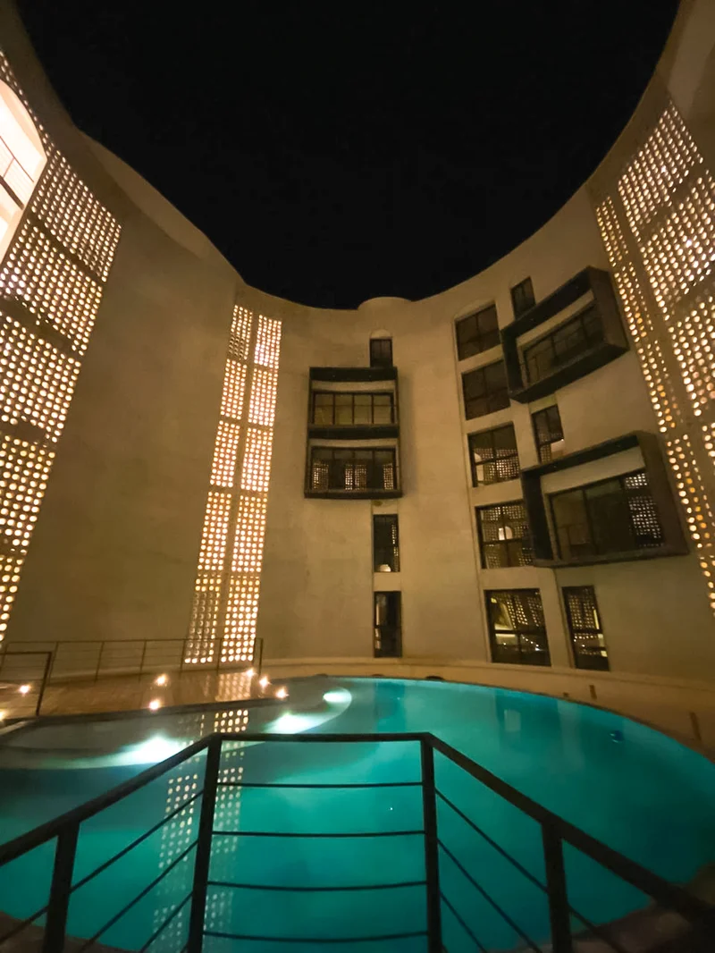 Image of Swimming Pool at Oniric, featuring Modern Architecture, Courtyard Pool.