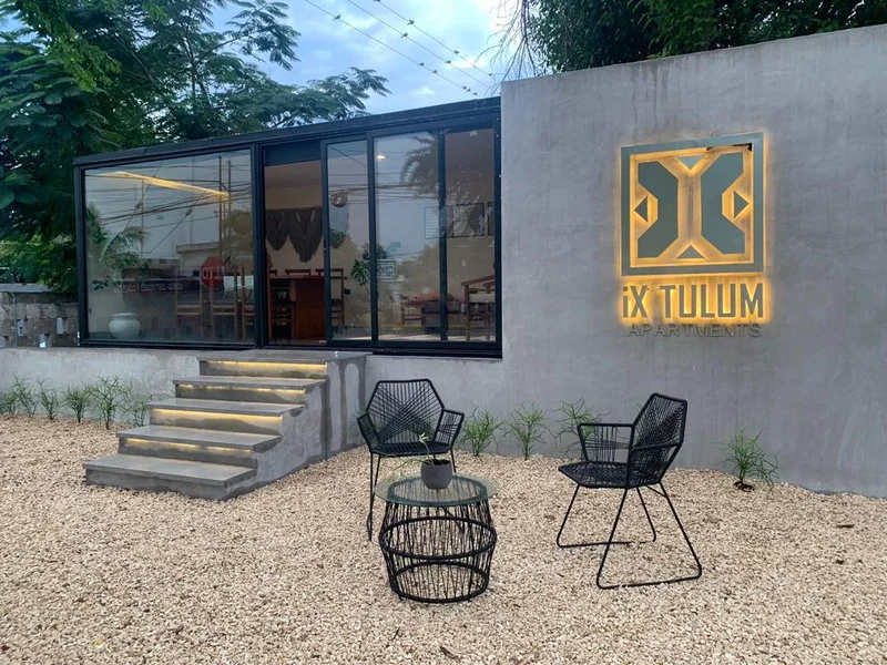 Image of Lobby at iX, featuring Modern Apartments, Exterior Design.