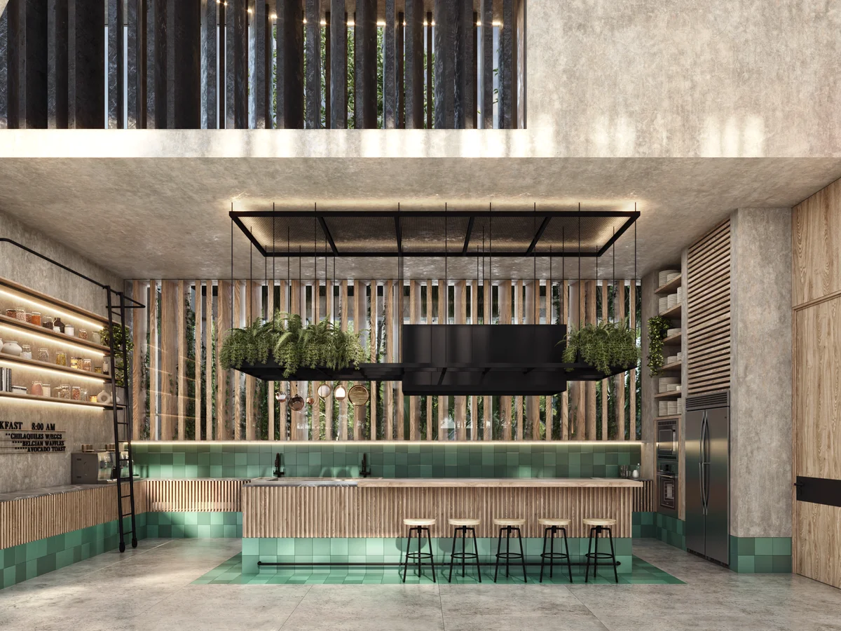 Image of Lounge at The Tribe, featuring Communal Kitchen, Modern Interior Design.