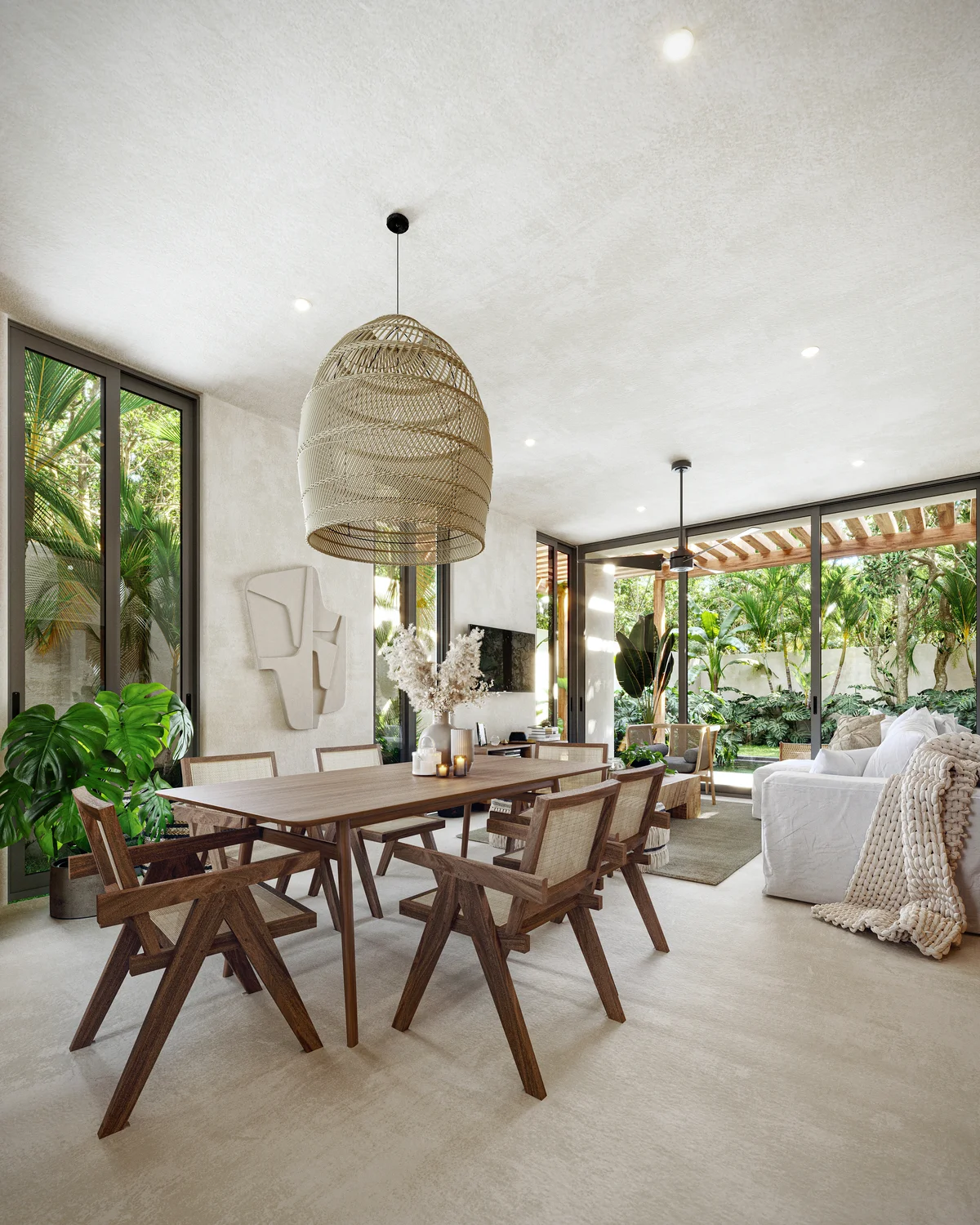 Image of Garden at Junglar, featuring Open Plan Living, Tropical Modern Design.